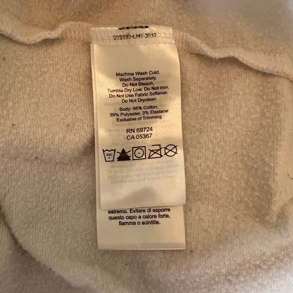 Columbia Hooded Sweatshirt Cowl Neck Pullover Tunic Top Activewear White Size XL - Picture 6 of 6